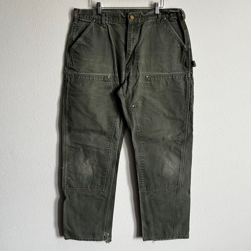 Carhartt B01 MOS green double knee work wear carpenter pants